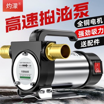 正反轉電動抽油泵12V24V220V伏自吸泵直流柴油泵加油機抽油器 免運開發票