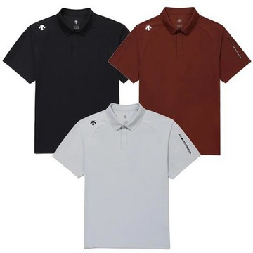 Descente 迪桑特 短袖上衣 男裝 Polo衫 SR321TPS73-BLK0/SR321TPS73-BRIC/SR321TPS73-LGRY