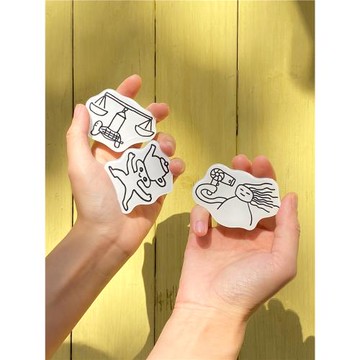 windfall系列原創插畫手機支架 可愛怪誕粘貼式手機支架 大多大®