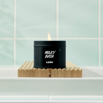 【LUSH 英國直營】點亮美好前程｜綿密奶香香氛蠟燭 — 單芯