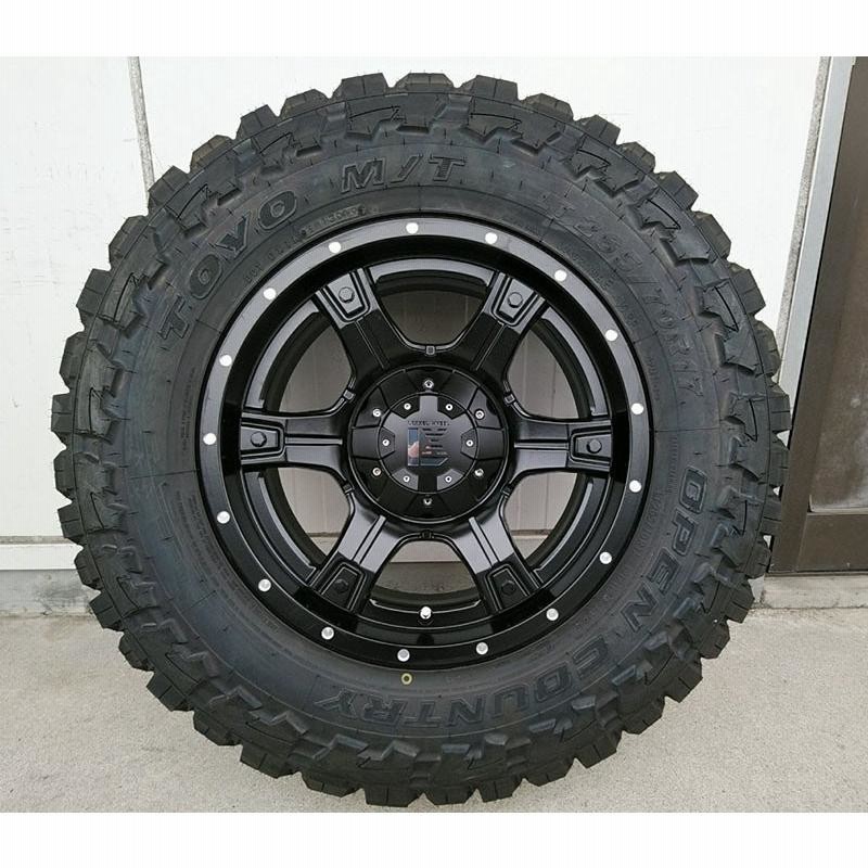 TOYO TIRES ランドクルーザープラド タイヤ ホイール4本セット トーヨーオープンカントリーMT 265/70R17 PreDator ノーマル車高対応 17インチ