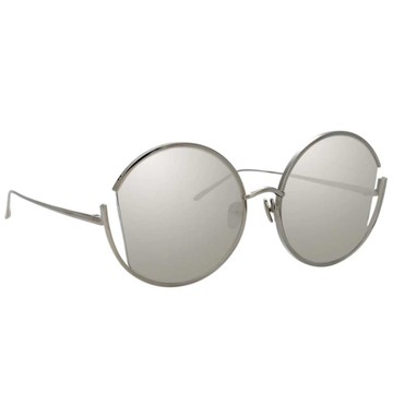 英國精品 Linda Farrow 太陽眼鏡 摩登太空灰