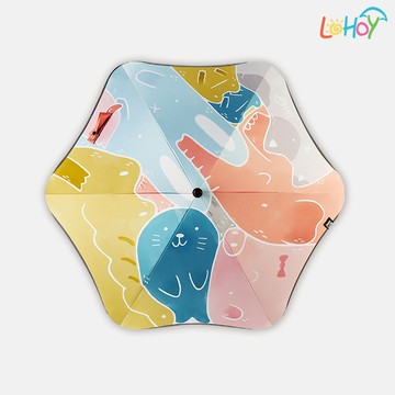 LOHOY - 兒童防戳圓角雨傘(兒童晴雨傘 圓角雨傘 防戳雨傘) (方舟派對)