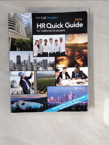 【書寶二手書T6／大學社科_UBI】2016HR Quick Guide for California Employers