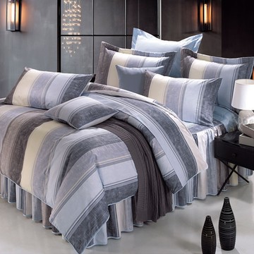 鴻宇 100%美國精梳棉 亞岱爾 雙人加大七件式兩用被床罩組