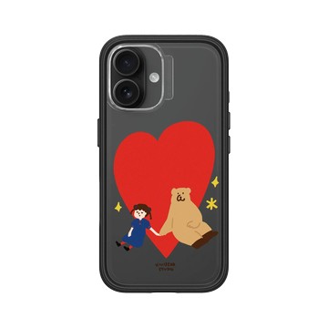 iPhone 16 Mod NX 黑 - 咻咻熊 XiuXiubear - Always With You