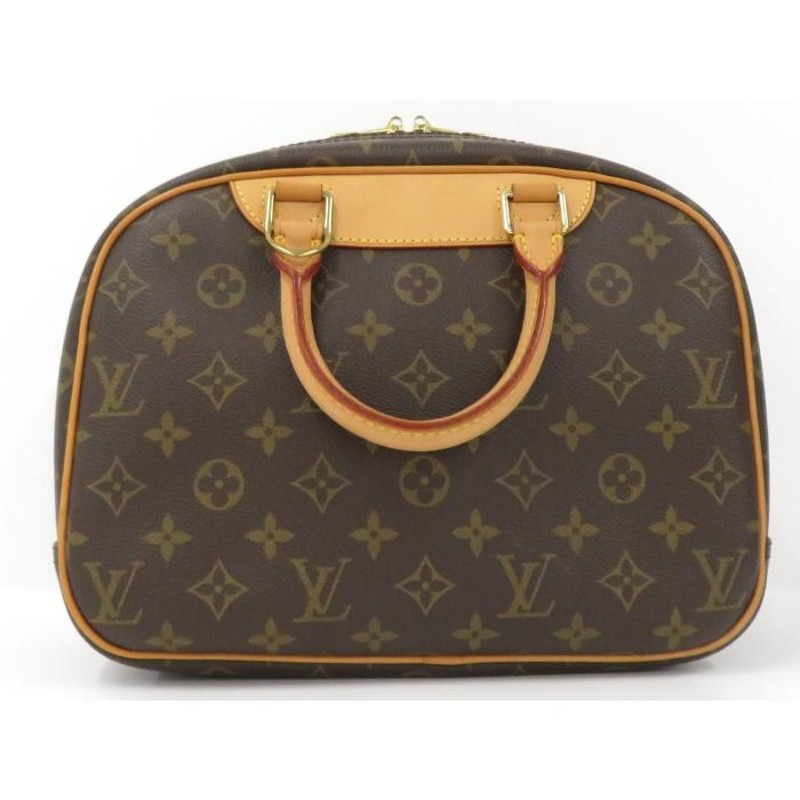 中古】LOUIS VUITTON ミニボストンバッグ トゥルーヴィル モノグラム ブラウン系 M42228 | LINEショッピング