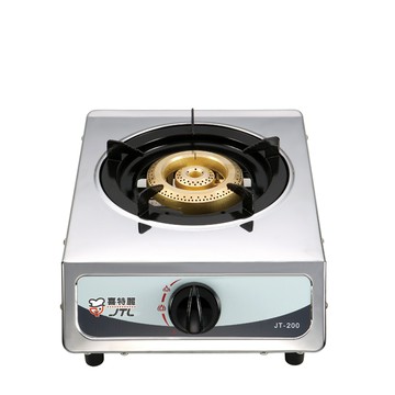 喜特麗單口不鏽鋼瓦斯台爐/JT-200/液化（本商品不提供安裝）