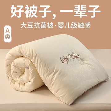 大豆纖維被冬被加厚保暖雙人春秋宿舍單人秋冬被子被芯四季通用