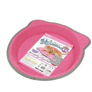 貓抓板Marukan-貓耳造型磨爪圓形墊 貓咪玩具【圓肚精靈家族】