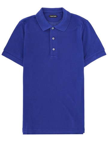 tom ford lyocell and cotton polo shirt