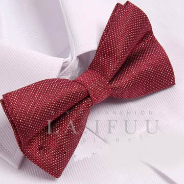 【拉福】兒童領結糾糾亮面小紳士專用領結(紅色銀絲)