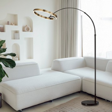 12W三色變光大理石腳踏立燈｜C01-11-61841