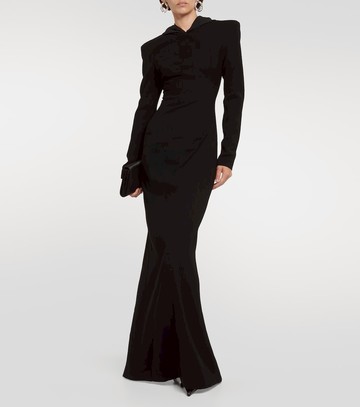 Mônot Hooded crêpe maxi dress