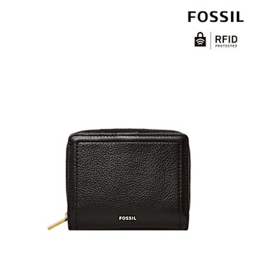 FOSSIL Logan RFID 迷你多功能短夾-黑色 SL7923001