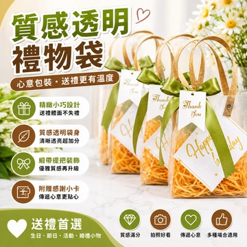隔日達🍑 PVC磨砂透明手提袋 伴手禮 禮品袋 購物袋 手提袋 文具袋 批發 透明袋 磨砂鉚釘pp袋 禮物袋