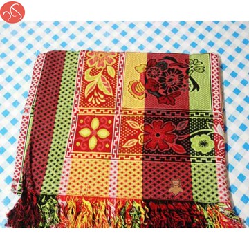 老式八色線毯春秋薄空調毯床單隨身沙發巾被單桌布線毯床單