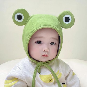 嬰兒帽子秋冬款純棉新生嬰幼兒可愛男女寶寶胎帽護囟門保暖防風帽