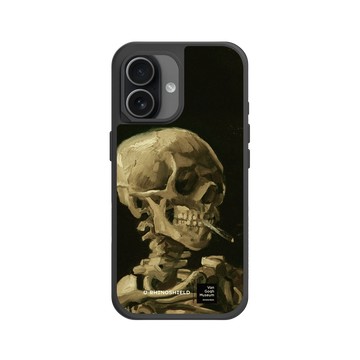iPhone 17 SolidX 黑 - Van Gogh Museum - Crâne de squelette fumant une cigarette