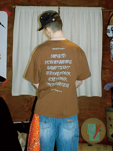 Three Double Kids T-shirt_Brown
