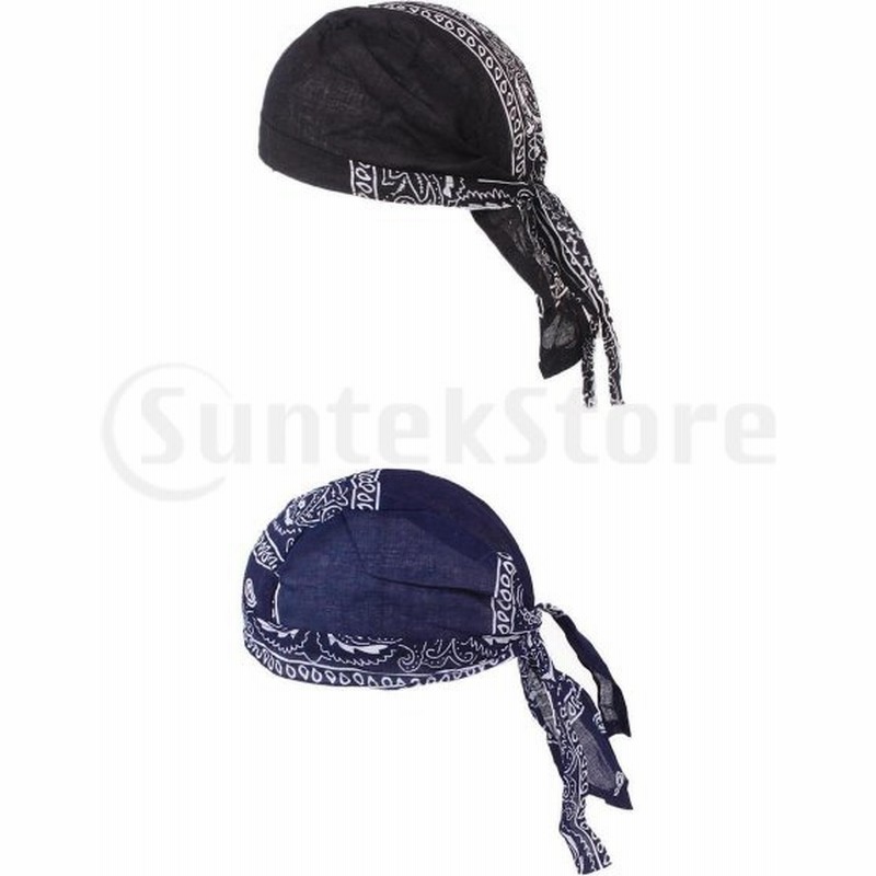バンダナキャップ メンズ レディース バンダナ帽子 海賊スカーフ 多機能 通気性 贈り物 2個入 通販 Lineポイント最大0 5 Get Lineショッピング