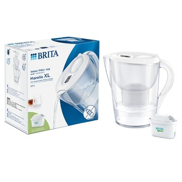 BRITA Marella馬利拉濾水壺3.5L+MXPRO濾芯(共1壺1芯) (白)【現貨】