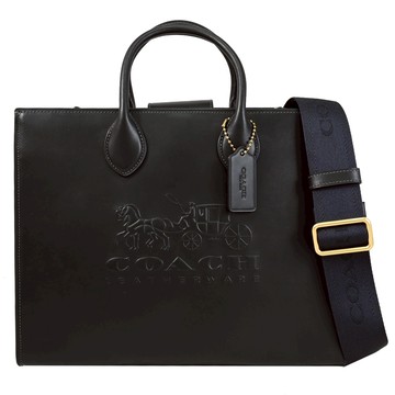 COACH CR684 ACE TOTE 質感立體馬車LOGO兩用包.黑