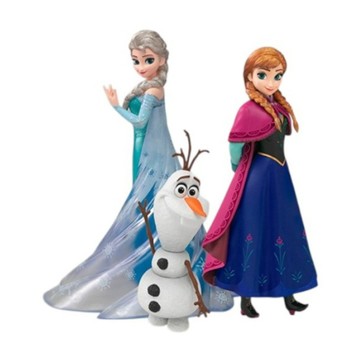 BANDAI 萬代 FiguartsZERO 冰雪奇緣 艾莎 + 安娜 + 雪寶 日  1個