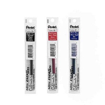 【Pentel 飛龍】ENERGEL X 極速鋼珠筆芯 0.4mm 12支/盒 LRN4(黑/紅/藍)