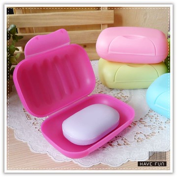 旅行皂盒-大 帶蓋肥皂盒 便攜香皂收納盒 外出露營皂盒 塑料帶鎖扣式 便攜盒 贈品禮品 B2224