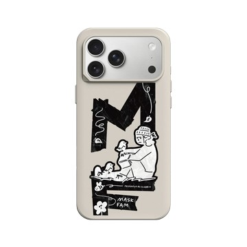 iPhone 17 Pro Max SolidX 貝殼灰 - Abei - MaskBoy與小鳥坐著