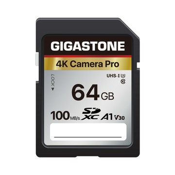 Gigastone SDXC UHS-I 64GB A1 U3 V30 4K攝影記憶卡