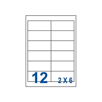 裕德 三用 電腦 標籤 12格 96.5X42.3mm 白色 1000張 /箱 US4669-1K