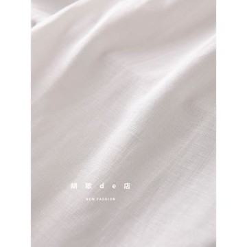 神仙面料！太舒服輕薄透氣天絲亞麻蝙蝠袖短款上衣+闊腿褲兩件套