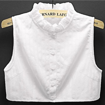 假領子女性服飾配件百搭純棉裝飾領荷葉邊假裝飾領立領棉麻配毛衣領