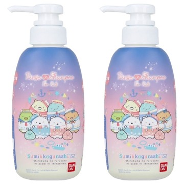 BANDAI 角落生物 二合一洗髮精 弱酸性、溫和不刺激、兒童適用  300ml  2瓶