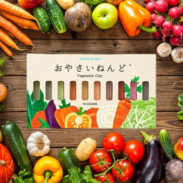 日本 Mizuiro 天然蔬果原料無毒輕量黏土（10 色）