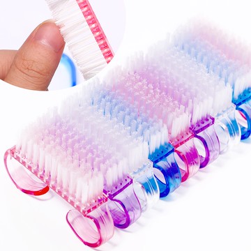 10個裝 美甲粉塵刷套裝 粉色藍色透明色 指甲刷 指甲灰塵清理 美甲工具