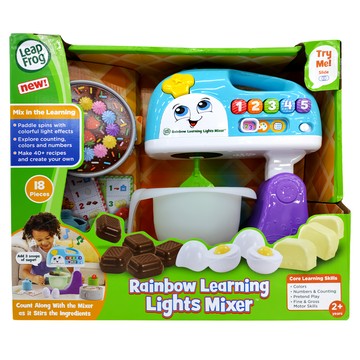LeapFrog 跳跳蛙 彩虹學習燈光攪拌機 包含18個配件 2歲以上適用  藍色 + 紫色  1個  33 x 38 x 13.3cm