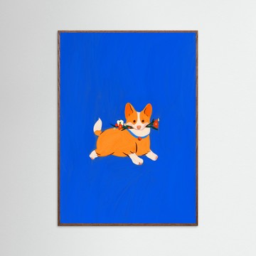 藝術掛畫｜Erdy |  corgi 柯基犬 - 單買相紙/紙本作品