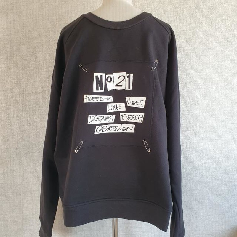 N°21 ヌメロ ヴェントゥーノ メンズロゴプリントスウェット