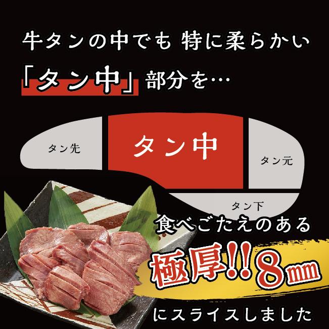 ★★数量限定牛タン福袋★★ 送料無料 お歳暮 ギフトにも♪ デザート付 [冷凍]味付(塩)厚切り8