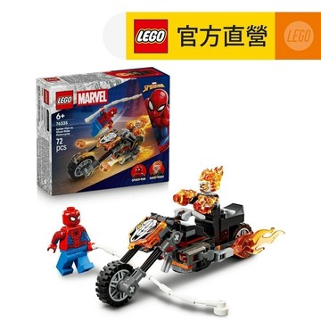 【LEGO樂高】漫威超級英雄系列 76335 蜘蛛人大戰惡靈戰警摩托車(摩托車玩具 Marvel)