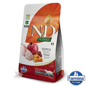 Farmina法米納 ND挑嘴成貓南瓜無穀糧-鵪鶉石榴(PC-01)1.5kg 成貓糧 貓飼料 貓糧 全齡貓