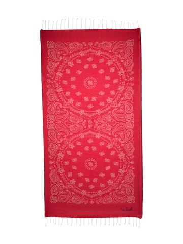 MC2 Saint Barth Kids - bandana-print cotton beach towel - kids - Cotton - One Size - Red