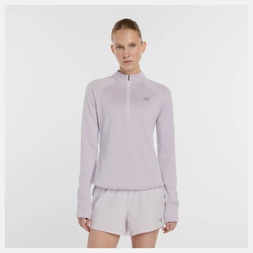 New Balance Athletics Heat Grid 1/2 Zip 女 半開襟上衣 WT43200TAE-F