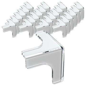 透明防撞角 Set 25個 PVC材質  3.2 x 3.2cm  小T型