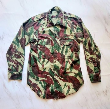 葡萄牙公發 蜥蜴迷彩 軍用襯衫 肩寬44 胸寬50 腰圍50