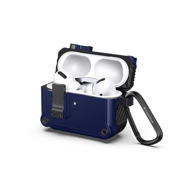 Case Studi CaseStudi AirPods Pro 2/1 Impact 充電盒磁扣防摔保護套-藍/黑色