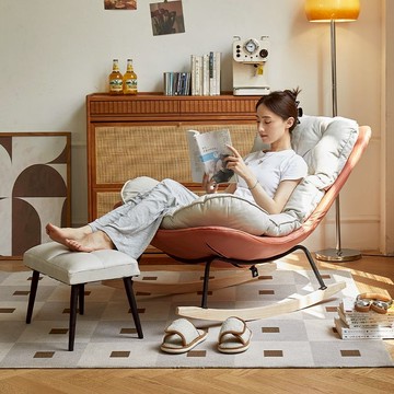 小戶型懶人沙發搖椅大人躺椅午休搖搖椅成人可睡覺陽臺家用休閒椅
